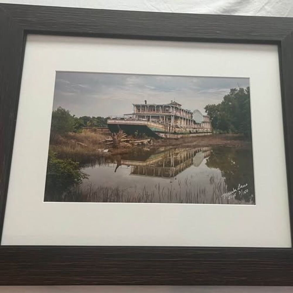 Locus Photo Art Signed Limited Edition Abandoned Riverboat Print